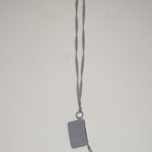 Vera Bradley Gray Key & Card Holder